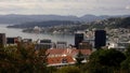 Wellington harbour from Kelburn