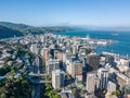 Wellington New Zealand CBD Aerial View Royalty Free Stock Photo