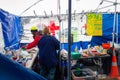 Inside a protestor run and equipped Frist Aid tent