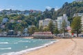 WELLINGTON, NEW ZEALAND, FEBRUARY 8, 2020: Oriental bay beach in Wellington, New Zealand Royalty Free Stock Photo