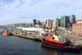 Harbor of Wellington in New Zealand