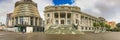 Wellington, New Zealand - September 5, 2018: Panoramic view of government buildings area