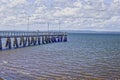 Wellington point pier used for fishing