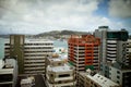 Wellington Skyline from Lambton Quay Royalty Free Stock Photo