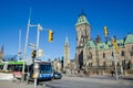 Wellington Street and Canadian Parliament in Ottawa.