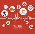 Wellnees healthcare lifestyle Royalty Free Stock Photo