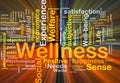 Wellness background concept glowing Royalty Free Stock Photo