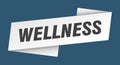 wellness banner template. wellness ribbon label.