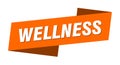 wellness banner template. wellness ribbon label.