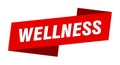 wellness banner template. wellness ribbon label.