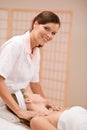 Wellness body care - woman at massage