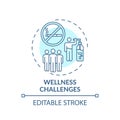 Wellness challenges concept icon Royalty Free Stock Photo