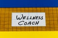 Wellness coach personal health fitness balance sport exercise training Royalty Free Stock Photo