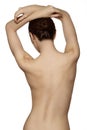 Wellness, diet & healthcare. Perfect slim female body, back with pure skin