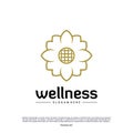 Wellness Logo Design Concept. Nature Leaf Logo Design Template Vector. Icon Symbol Royalty Free Stock Photo