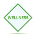 Wellness modern abstract green diamond button Royalty Free Stock Photo