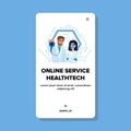 wellness online service healthtech vector