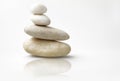 Wellness still life, tower of pebbles Royalty Free Stock Photo