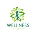 Wellness vector logo design