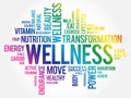 WELLNESS word cloud, fitness