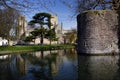 Wells Cathedral & Bishops Palace - Wells - England Royalty Free Stock Photo