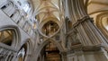 Interior of Wells Cathedral - mid view over Scissor Arches