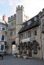 Wells, Somerset, England. The market place entrance to cathedral yard
