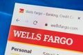 Wellsfargo.com Web Site. Selective focus. Royalty Free Stock Photo