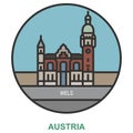 Wels. Cities and towns in Austria Royalty Free Stock Photo