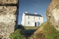 Welsh Coastal House in Bright Morning Light