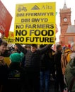 Welsh farmers demonstrate at Senedd, Cardiff, Wales, 28th February 2024