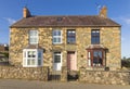 Welsh stone cottages in Newport. Pembrokeshire. UK