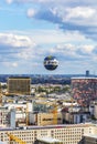Welt Balloon - helium balloon in the sky above Berlin, Germany