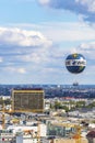 Welt Balloon - helium balloon in the sky above Berlin, Germany