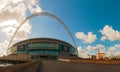 Wembley stadium in London, UK on a sunny day Royalty Free Stock Photo
