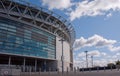 Wembley stadium at a sunny day Royalty Free Stock Photo