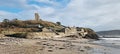 Wembury Church and Beach Artwork Devon Uk Royalty Free Stock Photo