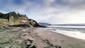 Wembury Church and Beach Artwork Devon Uk Royalty Free Stock Photo