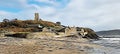 Wembury Church and Beach Artwork Devon Uk Royalty Free Stock Photo