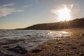 Wembury at sunset Royalty Free Stock Photo