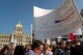 Protest for resignation and abdication of Andrej Babis, prime minister of the Czech Republic