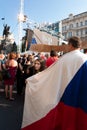 Protest for resignation and abdication of Andrej Babis, prime minister of the Czech Republic