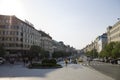 Wenceslas square in Prague, Czeck Republic Royalty Free Stock Photo