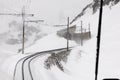 The Wendelstein Rack Railway in winter Royalty Free Stock Photo