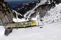 The Wendelstein Rack Railway in winter Royalty Free Stock Photo