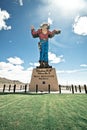 Wendover Will classic neon cowboy sign welcomes tourists to Wendover Nevada Royalty Free Stock Photo