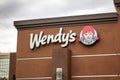 Wendy`s restaurant sign