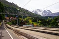 Wengen Railway station, Wengen, Bernese Oberland, Switzerland Royalty Free Stock Photo