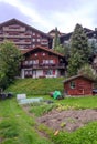 Wengen in the swiss Alps Royalty Free Stock Photo