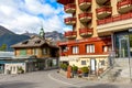 Wengen, Switzerland Wengernalp railway station Royalty Free Stock Photo